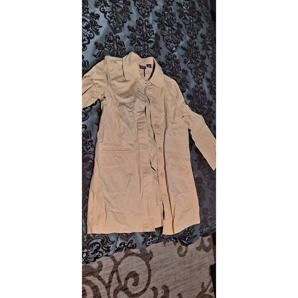 Gap Yellow‎ Vintage Women's Trench Coat Size Medium